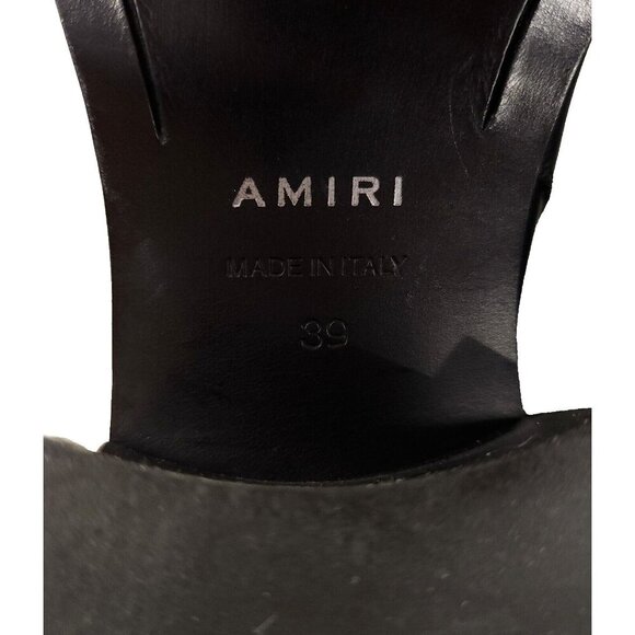 AMIRI Jodhpur Chain Boots 39 US 6 Mens Black Leather ASIS - Picture 13 of 16
